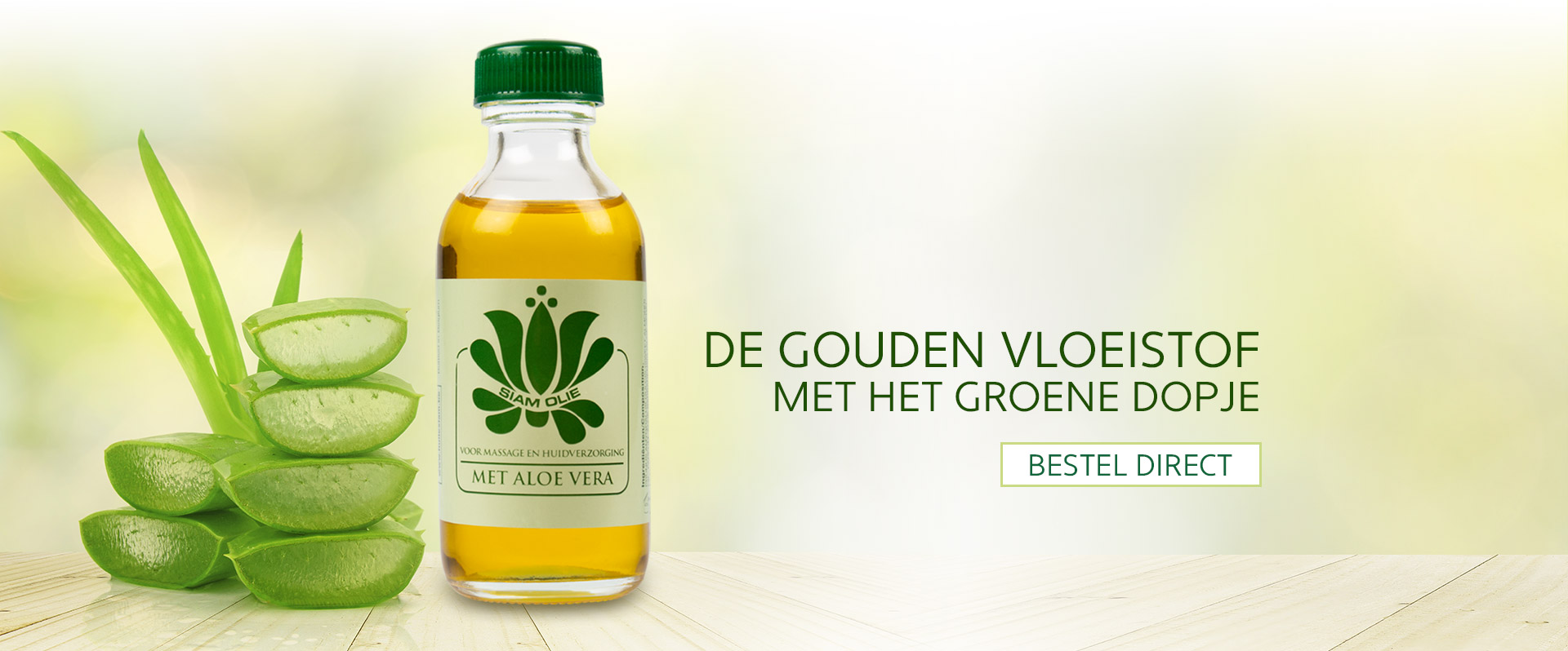 De gouden vloeistof met het groene dopje De gouden vloeistof met het groene dopje